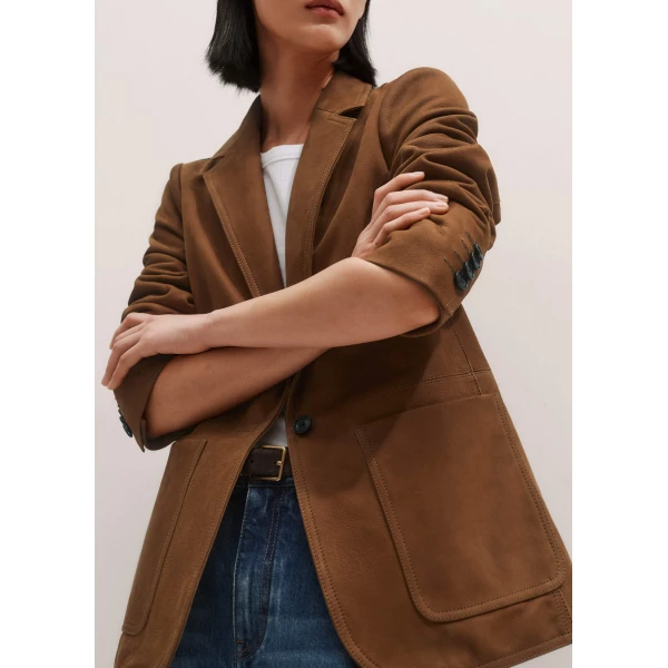 Me + Em Forever Blazer – luxury British Brown in Me and Em exclusively at Luxury Shoes 