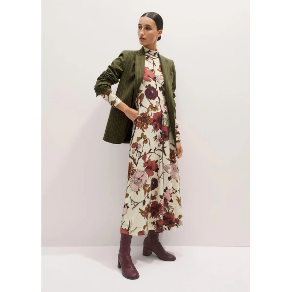 Me + Em High Neck Jersey Maxi Dress – luxury British Ivory in Me and Em exclusively at Luxury Shoes 