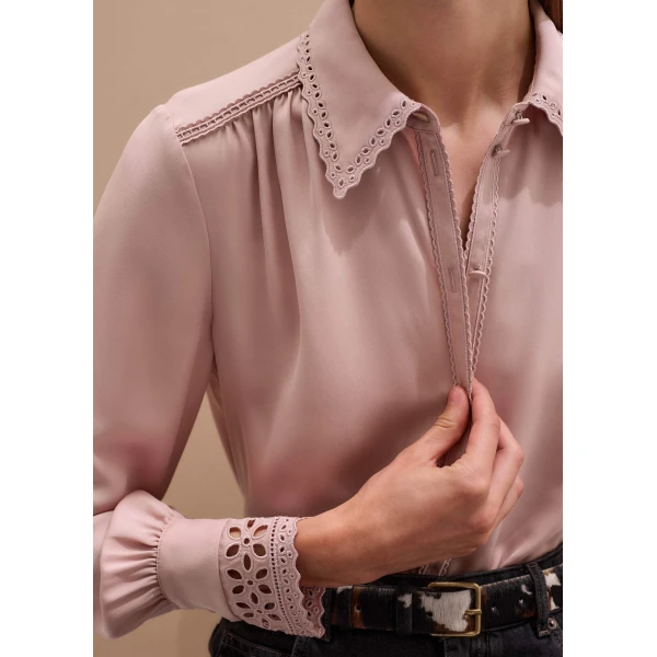 Me and Em In-The-Details Blouse – luxury British Pink in Me and Em exclusively at Luxury Shoes 
