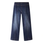 Me and Em Kick Flare Crop Travel Jean – luxury British Blue in Me and Em exclusively at Luxury Shoes 