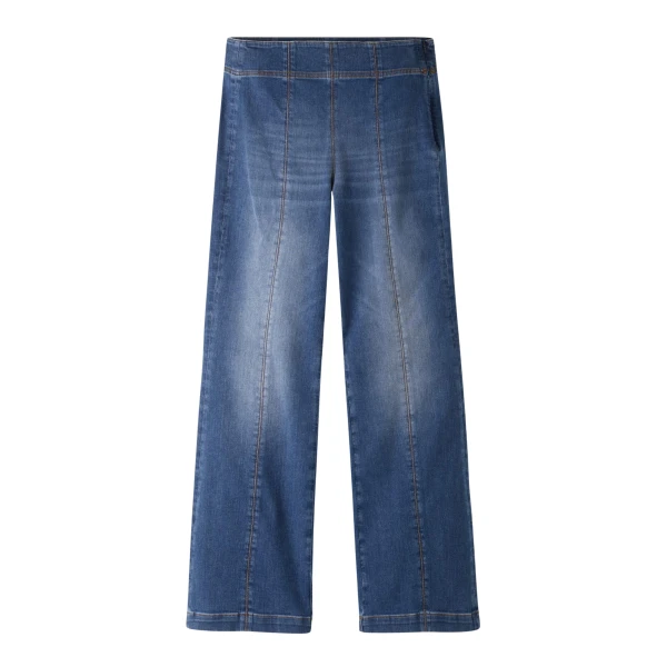 Me and Em Kick Flare Travel Jean – luxury British Blue in Me and Em exclusively at Luxury Shoes 