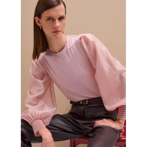 Me and Em Layering Blouse – luxury British Pink in Me and Em exclusively at Luxury Shoes 