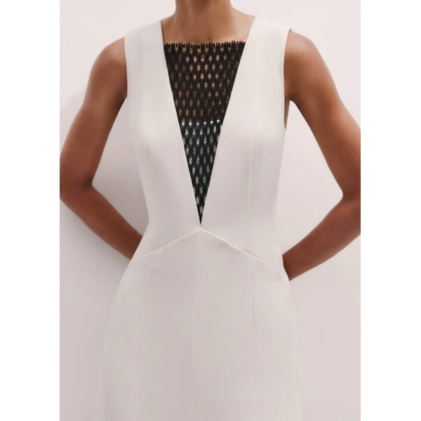 Me + Em Maxi Dress + Bandeau – luxury British Ivory in Me and Em exclusively at Luxury Shoes 