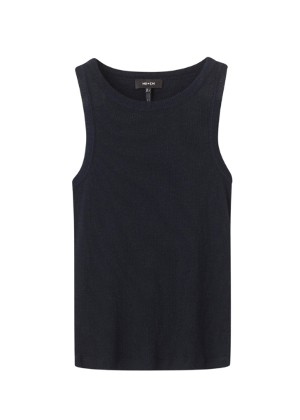 Me and Em Metallic AM-PM Tank – luxury British Blue in Me and Em exclusively at Luxury Shoes 