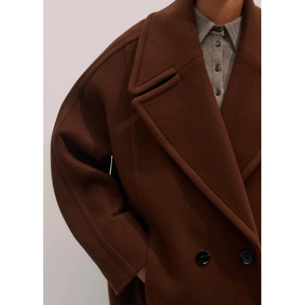 Me + Em Military Coat – luxury British Brown in Me and Em exclusively at Luxury Shoes 