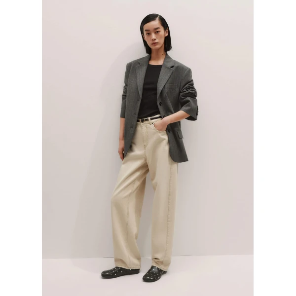 Me + Em Oversized Blazer – luxury British Grey in Me and Em exclusively at Luxury Shoes 