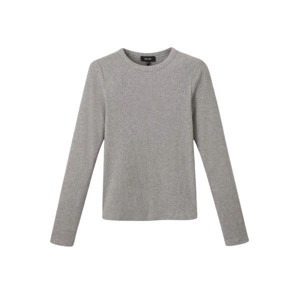 Me and Em Perfect Basic Top – luxury British Grey in Me and Em exclusively at Luxury Shoes 