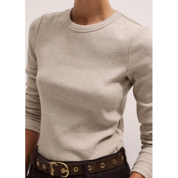 Me and Em Perfect Basic Top – luxury British Brown in Me and Em exclusively at Luxury Shoes 