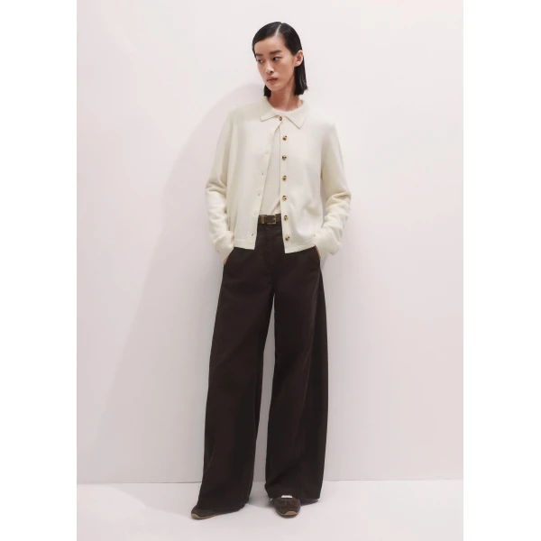Me and Em Perfect Basic Top – luxury British Ivory in Me and Em exclusively at Luxury Shoes 