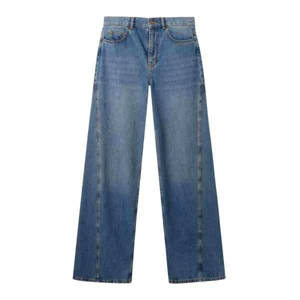 Me and Em Relaxed-Leg Jean – luxury British Blue in Me and Em exclusively at Luxury Shoes 