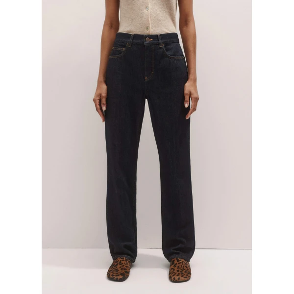 Me and Em Relaxed Straight Jean – luxury British Blue in Me and Em exclusively at Luxury Shoes 