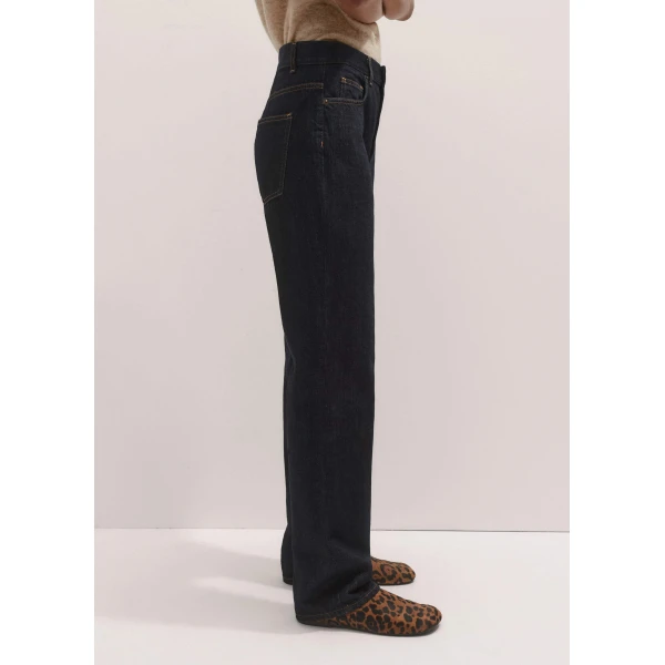 Me + Em Relaxed Straight Jean – luxury British Blue in Me and Em exclusively at Luxury Shoes 