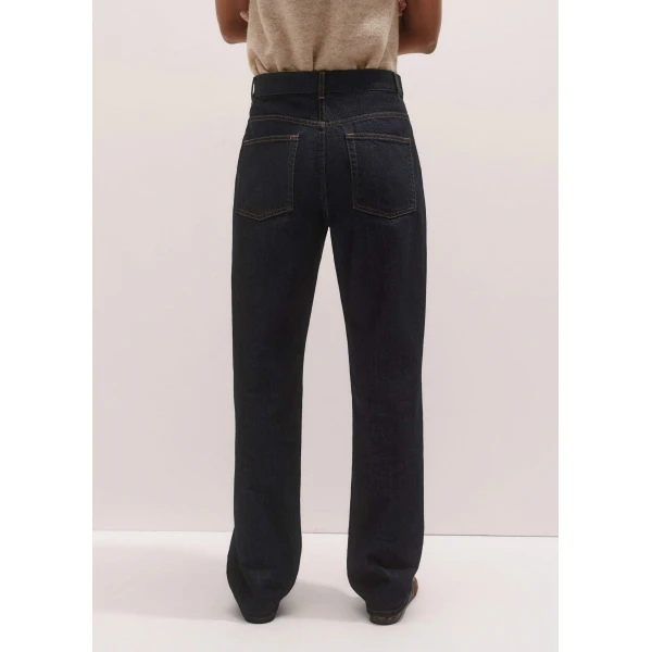 Me + Em Relaxed Straight Jean – luxury British Blue in Me and Em exclusively at Luxury Shoes 