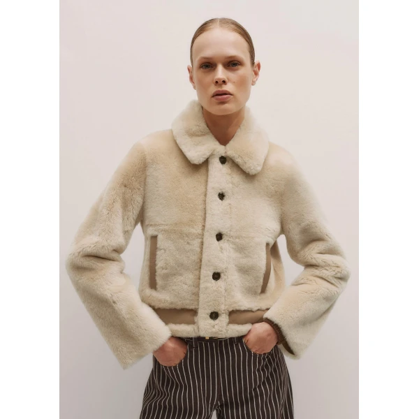 Me + Em Reversible Jacket – luxury British Ivory in Me and Em exclusively at Luxury Shoes 