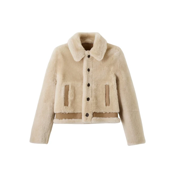 Me and Em Reversible Jacket – luxury British Beige in Me and Em exclusively at Luxury Shoes 