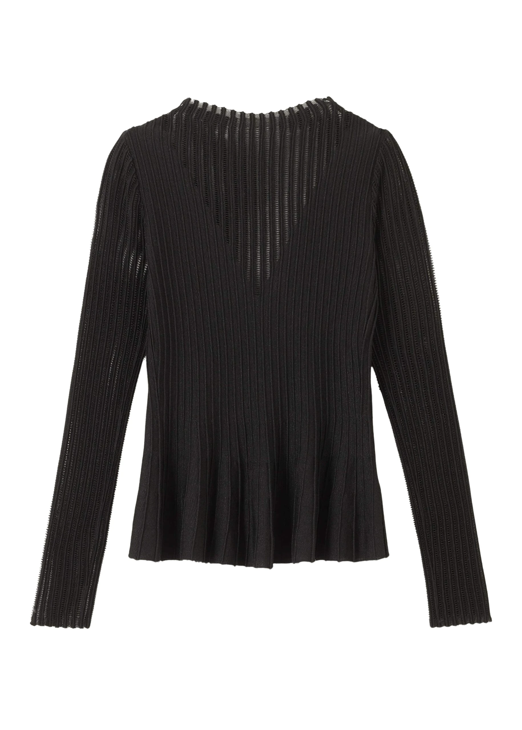 Me-and-Em-Sheer-Knit-Peplum-Top-Coveti-scaled58527_nobg Me and Em Sheer Knit Peplum Top – luxury British Black in Me and Em exclusively at Luxury Shoes