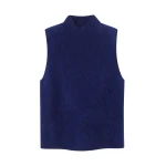 Me and Em Slim Sweater Vest – luxury British Blue in Me and Em exclusively at Luxury Shoes 