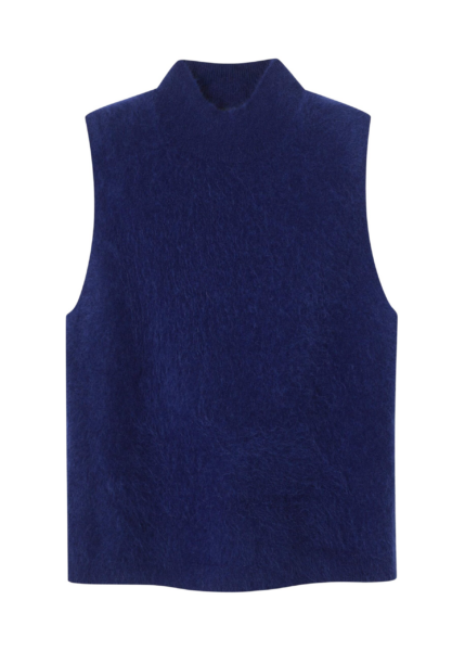 Me and Em Slim Sweater Vest – luxury British Blue in Me and Em exclusively at Luxury Shoes 