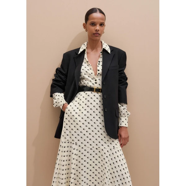 Me and Em Smart Touch Midi Dress – luxury British Ivory in Me and Em exclusively at Luxury Shoes 