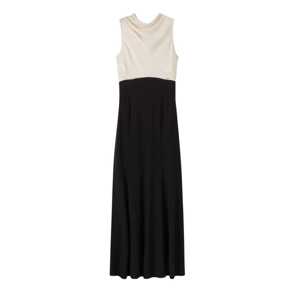 Me and Em Statement Back Dress – luxury British Black in Me and Em exclusively at Luxury Shoes 