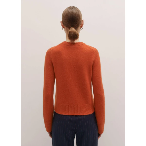 Me and Em Straight Cardigan – luxury British Orange in Me and Em exclusively at Luxury Shoes 