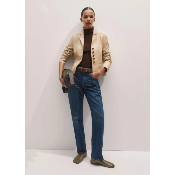 Me + Em Straight Jean – luxury British Blue in Me and Em exclusively at Luxury Shoes 