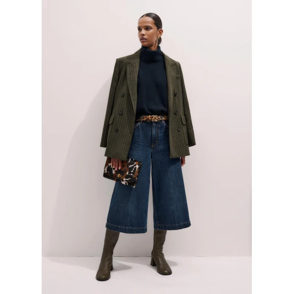 Me + Em Sunday Jumper + Snood – luxury British Blue in Me and Em exclusively at Luxury Shoes 