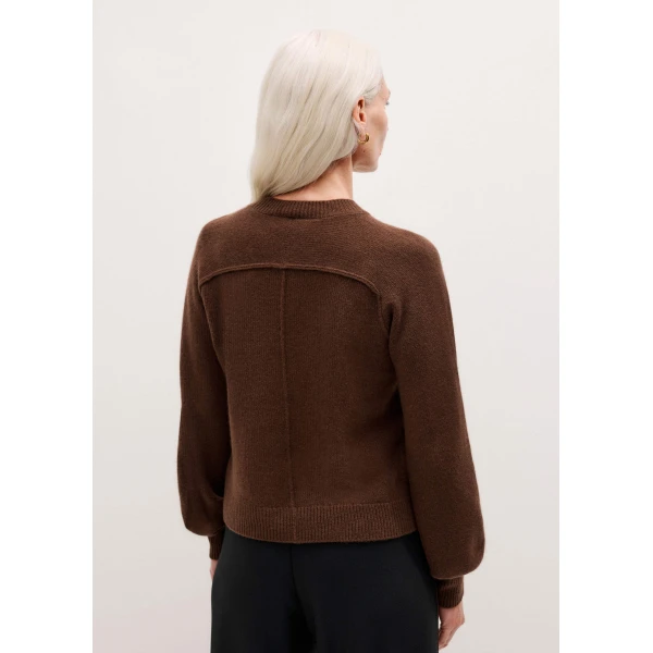Me and Em Sunday Jumper + Snood – luxury British Brown in Me and Em exclusively at Luxury Shoes 