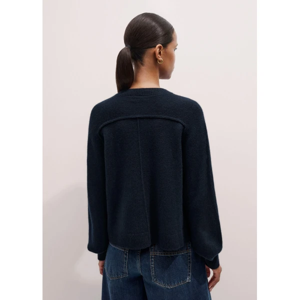 Me + Em Sunday Sweater + Snood – luxury British Blue in Me and Em exclusively at Luxury Shoes 