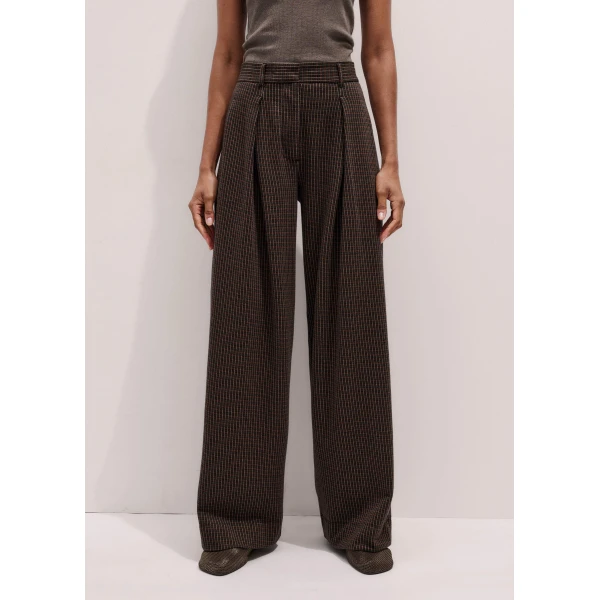 Me and Em Tapered Pant – luxury British Brown in Me and Em exclusively at Luxury Shoes 