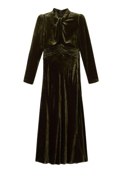 Me and Em Twist Neck Maxi Dress – luxury British Green in Me and Em exclusively at Luxury Shoes 