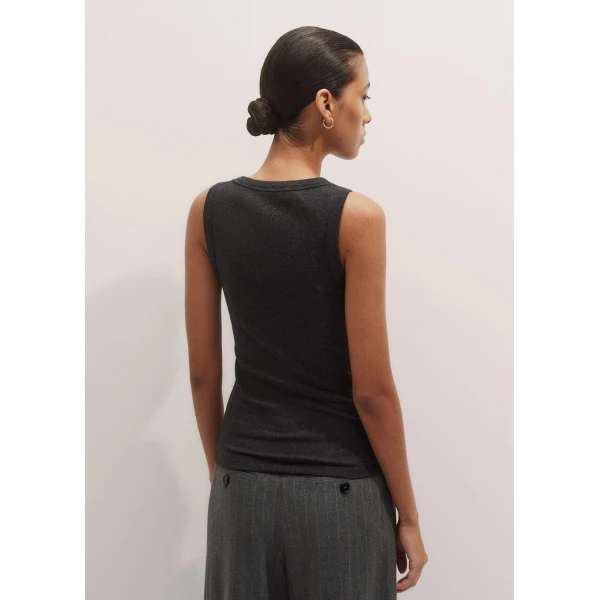 Me + Em Ultimate Crew Neck Tank – luxury British Gray in Me and Em exclusively at Luxury Shoes 