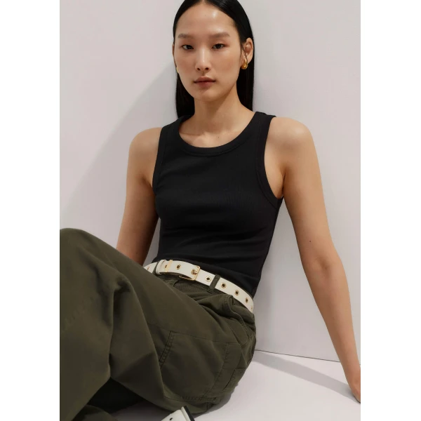 Me and Em Ultimate Crew Neck Tank – luxury British Black in Me and Em exclusively at Luxury Shoes 