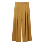 Me and Em Wide-Leg Pleat Pant – luxury British Yellow in Me and Em exclusively at Luxury Shoes 