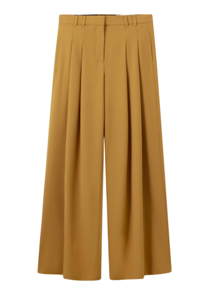 Me and Em Wide-Leg Pleat Pant – luxury British Yellow in Me and Em exclusively at Luxury Shoes 