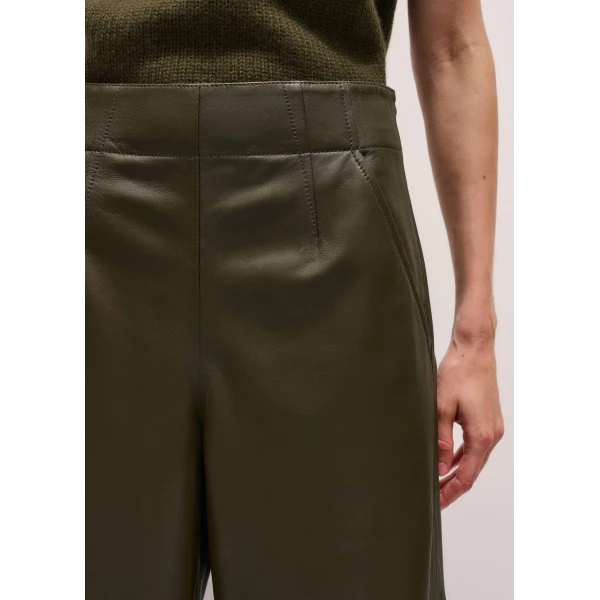 Me + Em Wide-Leg Trouser – luxury British Green in Me and Em exclusively at Luxury Shoes 