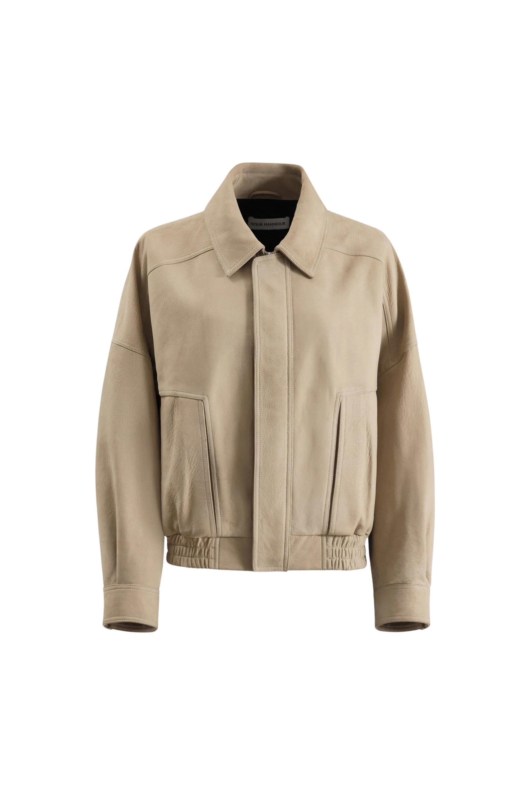 Nour-Hammour-Dalma-Relaxed-Suede-Jacket-scaled45717_nobg Nour Hammour Jackets luxury Clothing from Luxury Handbags Marketplace