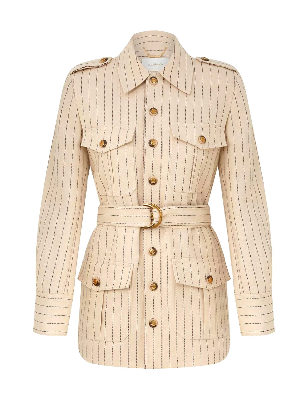 Zimmermann Rebellion Pinstripe Jacket | Ready to Wear 2025 Collection Luxury Shoes Elevate your elegance in this Zimmermann Jackets from the 2025 resort wear edit
