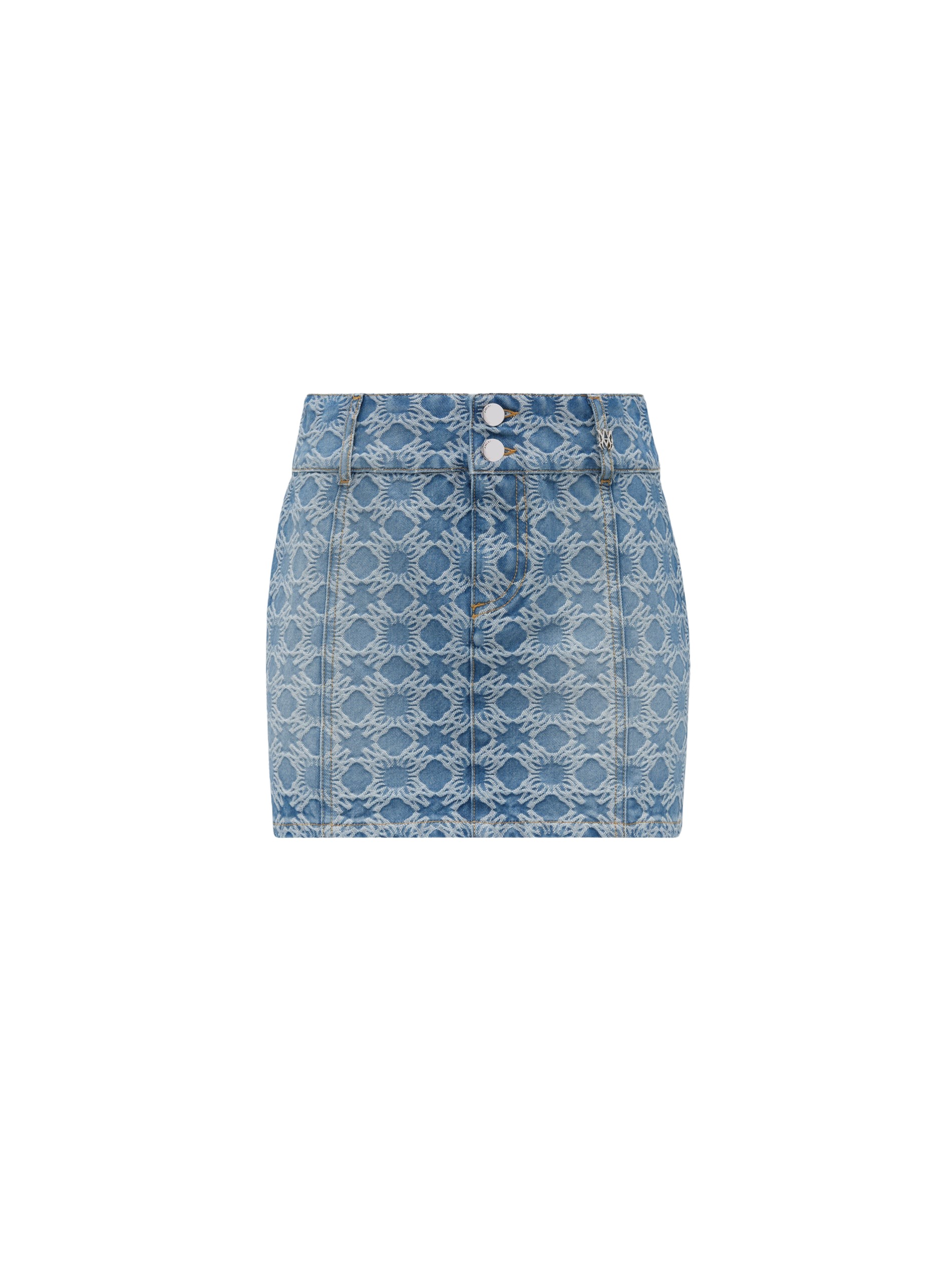 Amiri-Womens-Ma-Quad-Jacquard-Mini-Skirt luxury from Luxury Handbags Marketplace