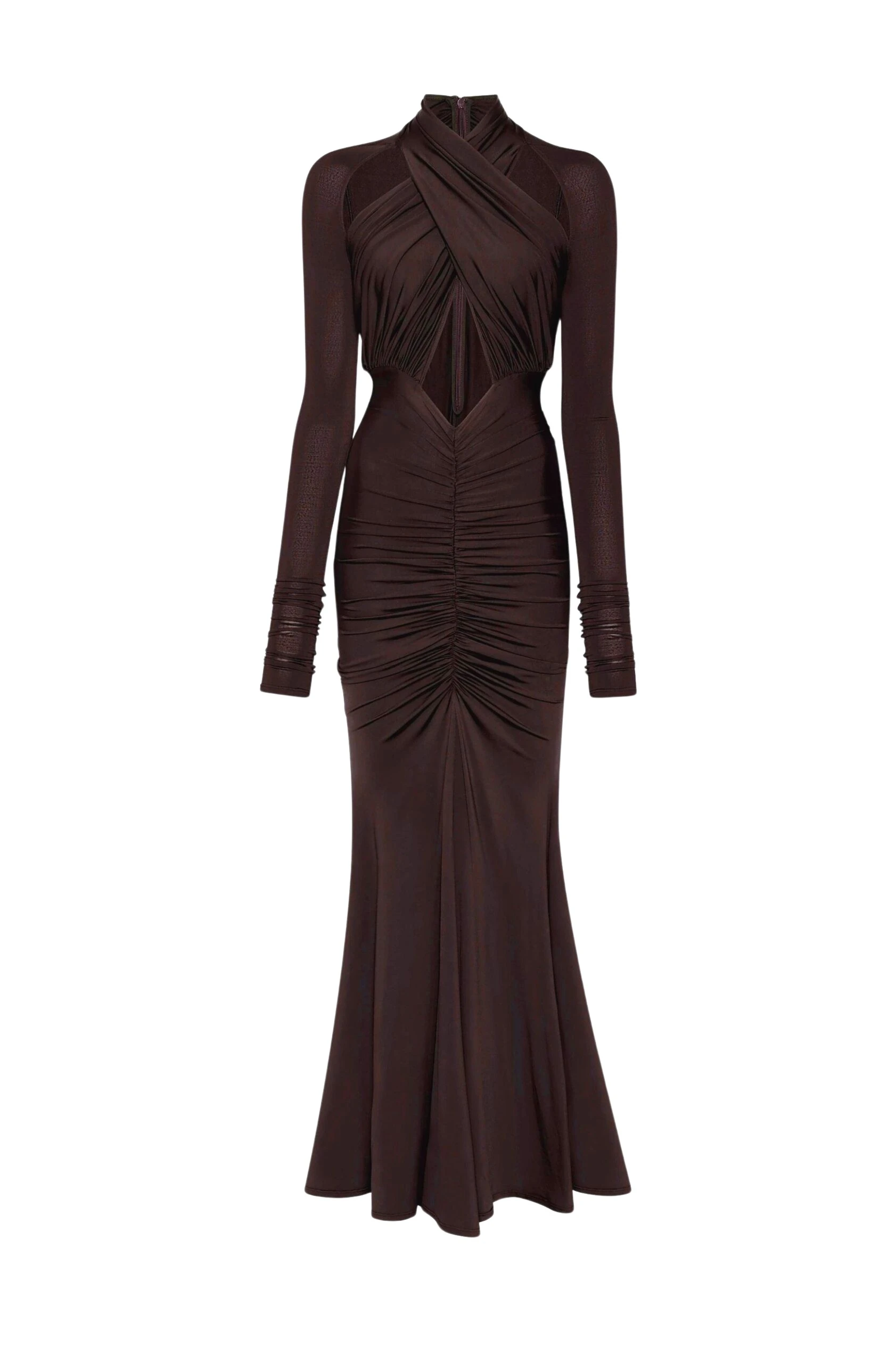 Lapointe-Jersey-Halter-Ruched-Gown-scaled93713_nobg Lapointe Jersey Halter Ruched Gown