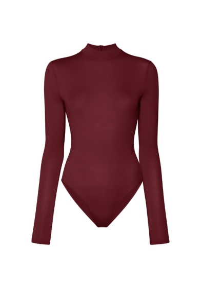 Lapointe Jersey Mock Neck Bodysuit