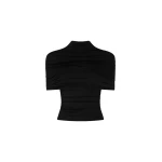 Lapointe-Jersey-Mock-Neck-Ruched-Top-scaled81748_nobg Lapointe Jersey Mock Neck Ruched Top