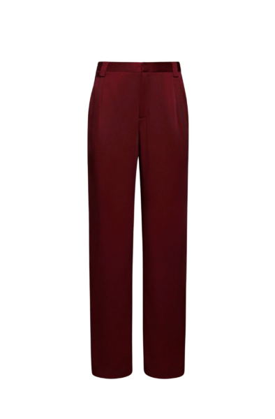 Lapointe Satin Relaxed Pleated Pant