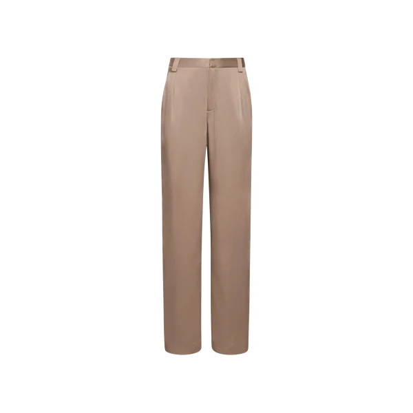 Lapointe Satin Relaxed Pleated Pant