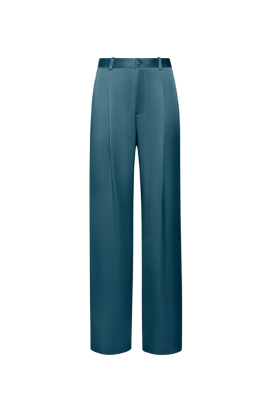 Lapointe Satin Relaxed Pleated Pant