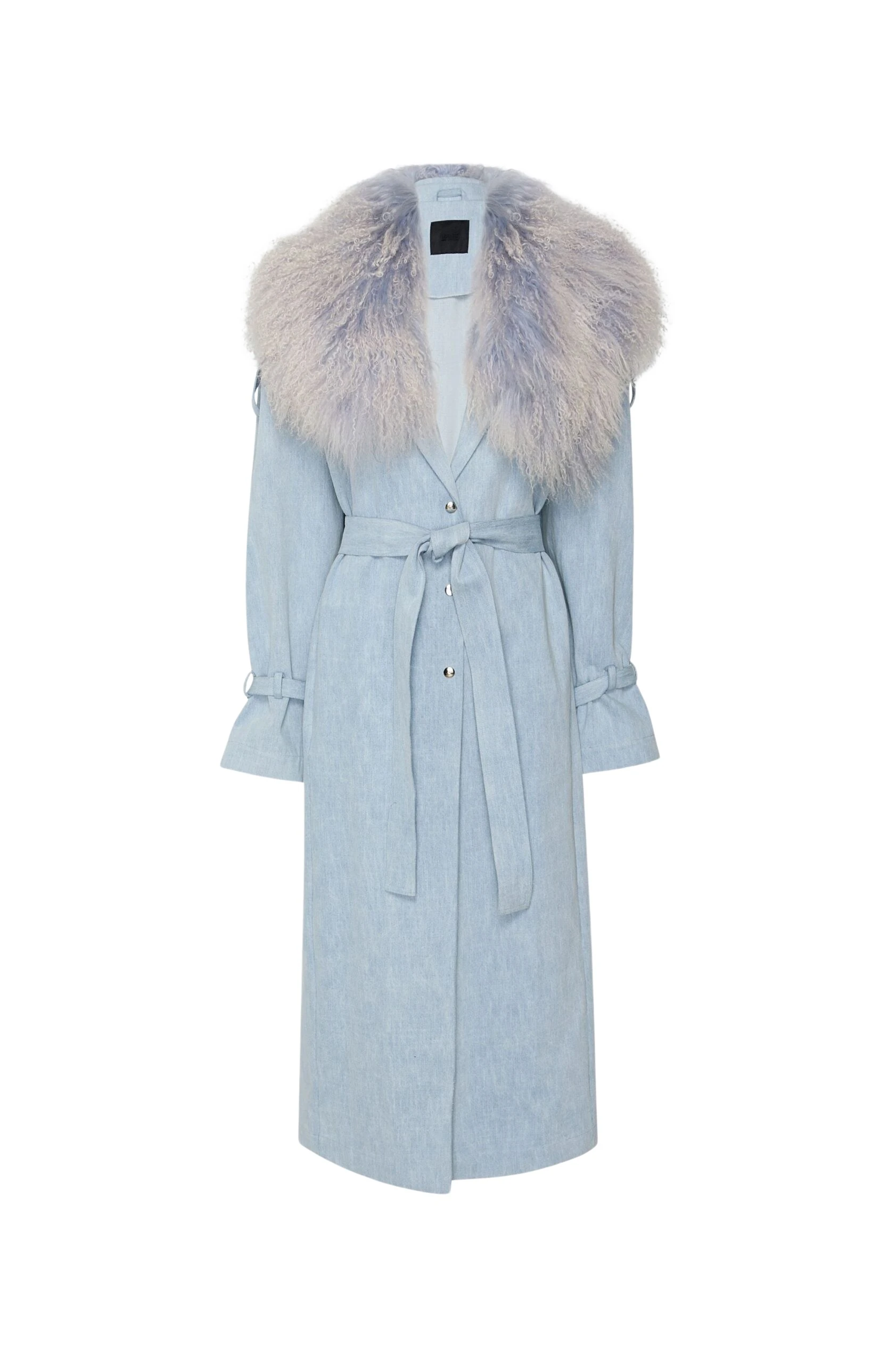 Lapointe-Washed-Denim-Relaxed-Trench-With-Mongolian-scaled41983_nobg Lapointe Washed Denim Relaxed Trench With Mongolian