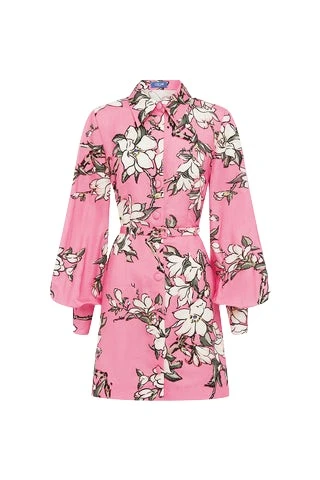 Leo-Lin-Luminous88406_nobg Leo Lin Pink Dresses Soft pink and ivory magnolias scattered across a gentle base. Light