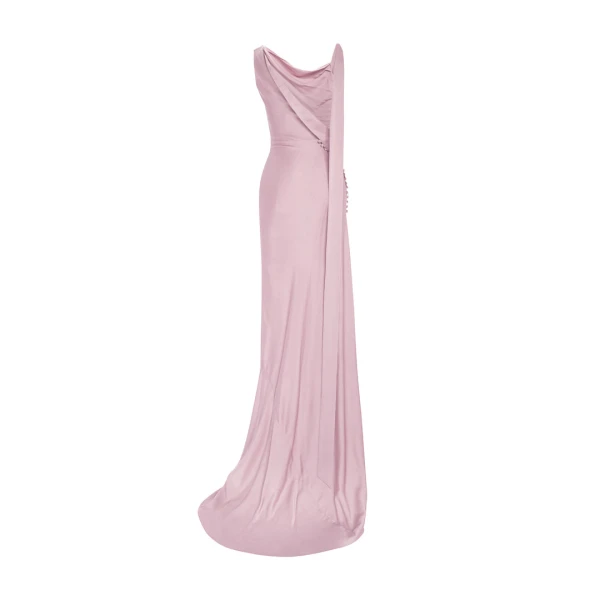 Marmar Halim Button Detailed Slip Silk Gown Gowns