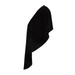 Marmar Halim Crepe Cape With Embroidered Broche Top Marmar Halim Crepe Cape With Embroidered Broche Top