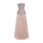 Marmar Halim Crystal-Embellished Stone Laced Top Top Marmar Halim Crystal-Embellished Stone Laced Top Top
